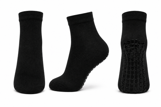 Women's Umrah Half Socket Socks | Anti-Slip Silicone Grip
