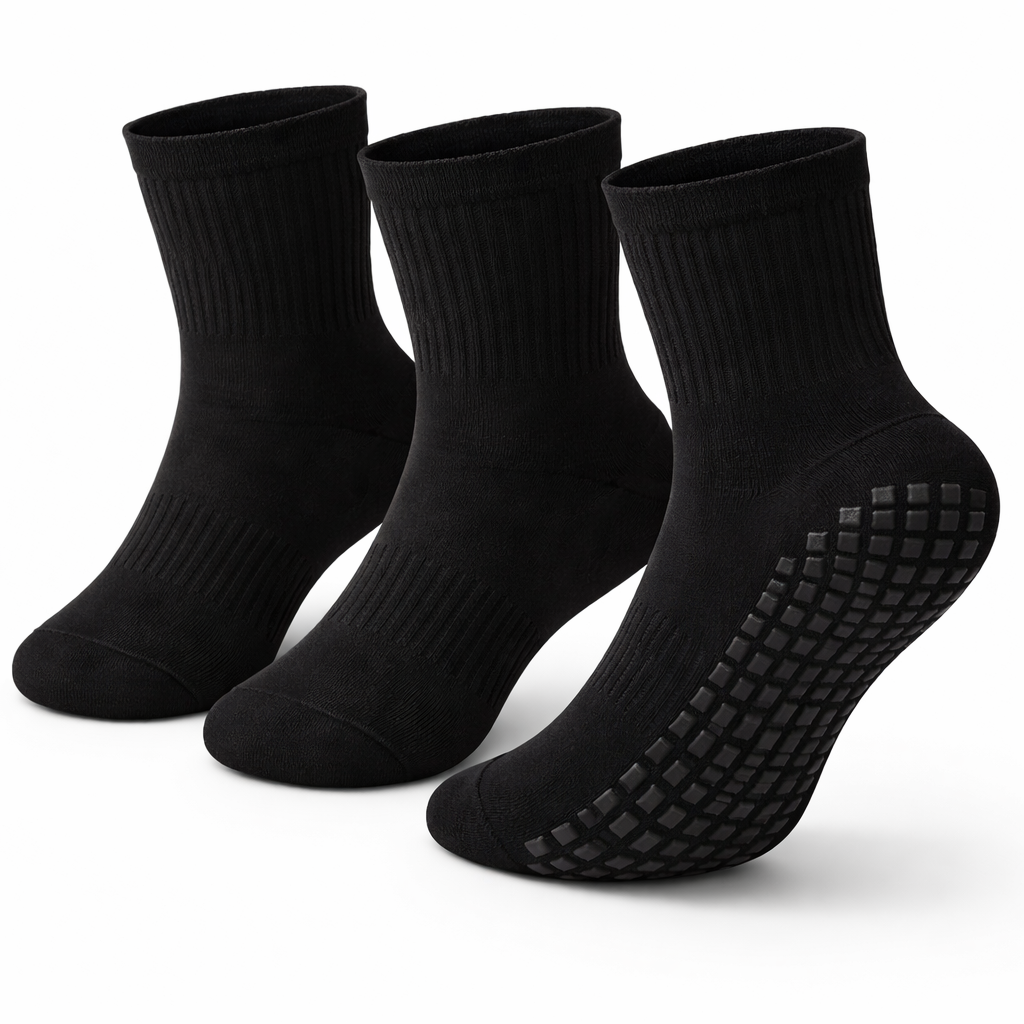Umra/Sports Anti Slip Cotton Socks - 3 Socks Offer