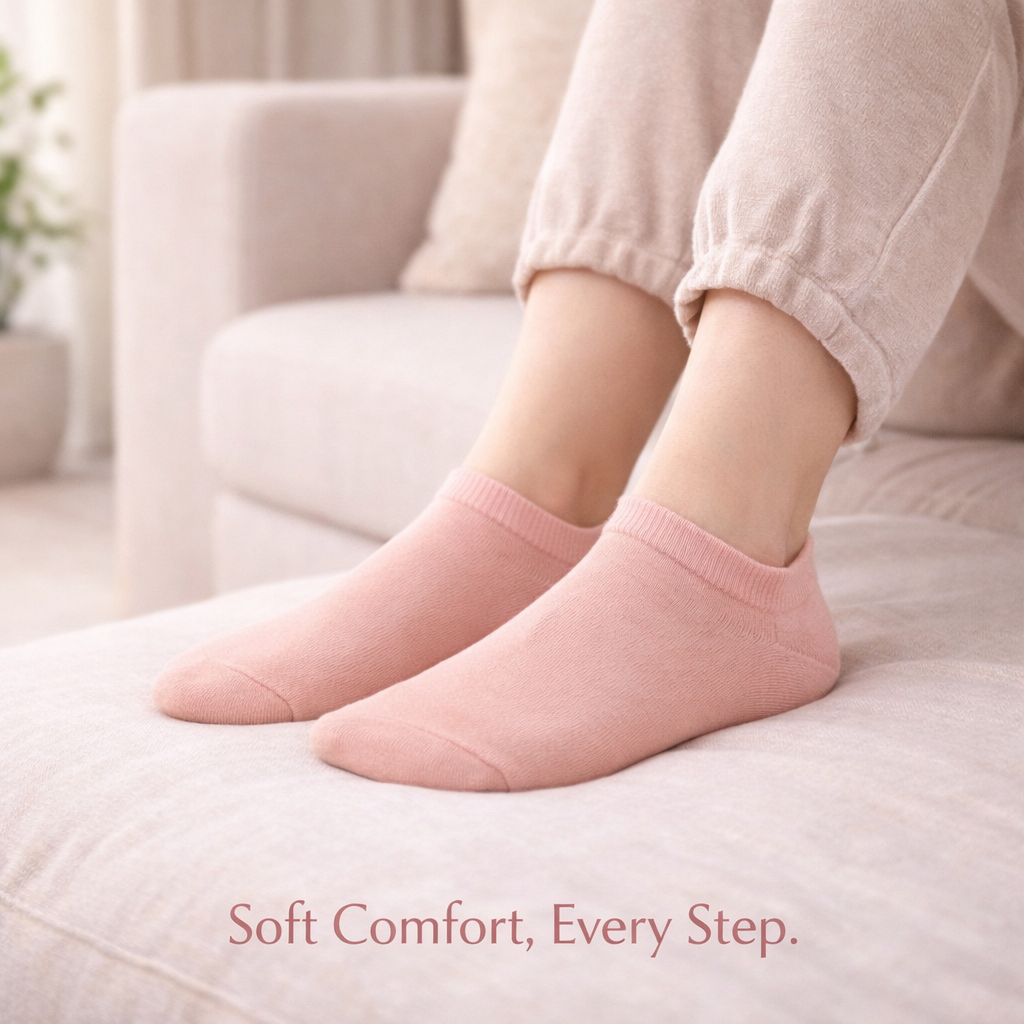 3Feathers Cotton Ankle Socks Free Size Fits 36-41 for Women