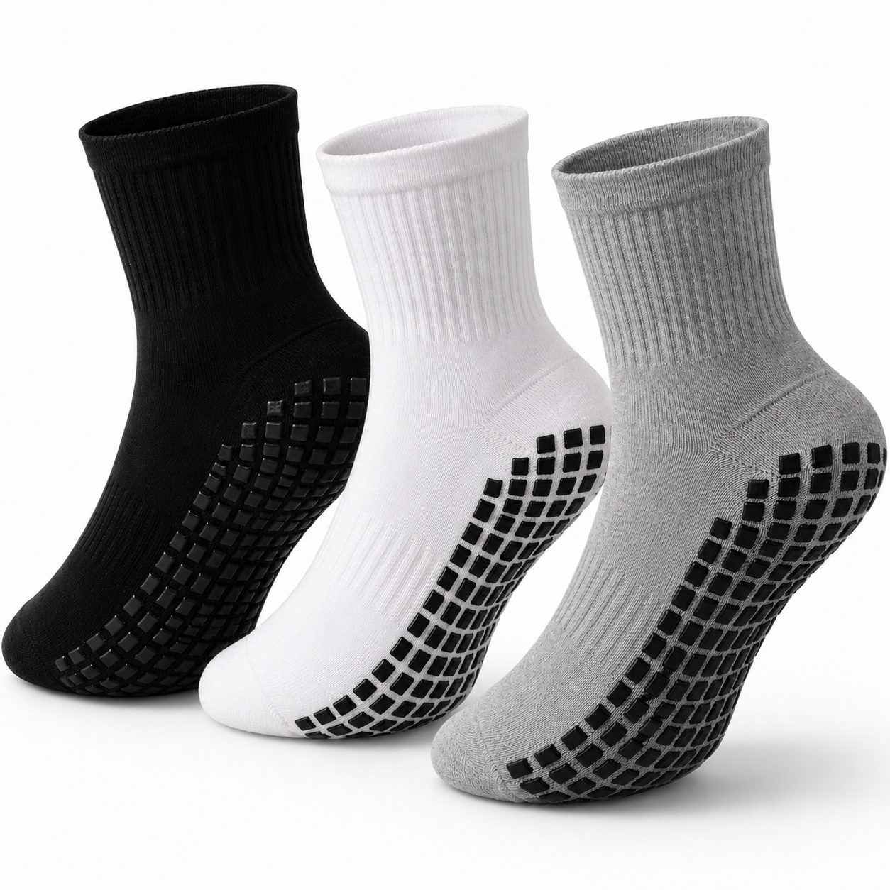 Umra/Sports Anti Slip Cotton Socks - 3 Socks Offer