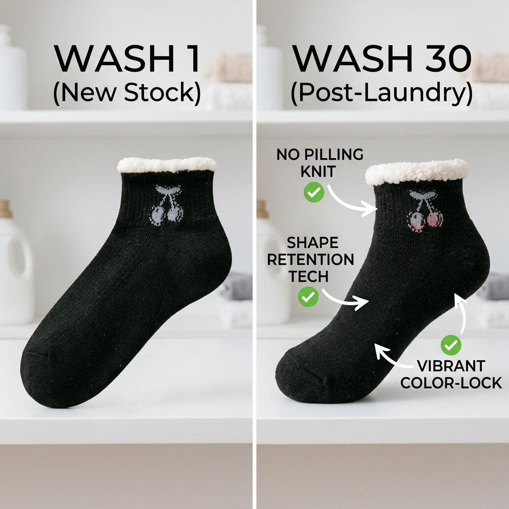Cherry Collection – 5-Pack Women’s Ankle Cotton Socks – Size 36-41