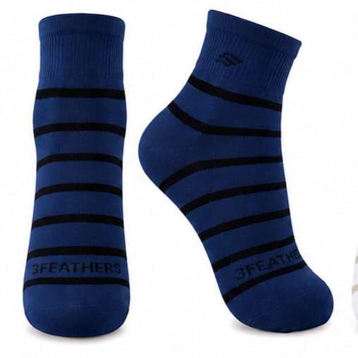 3Feathers Cotton High Ankle Sportive Socks for Men Free Size Fits 40-46