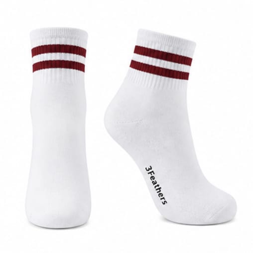 3Feathers Cotton High Ankle Sportive Socks for Men Free Size Fits 40-46