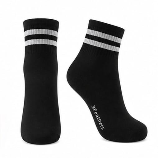 3Feathers Cotton High Ankle Sportive Socks for Men Free Size Fits 40-46