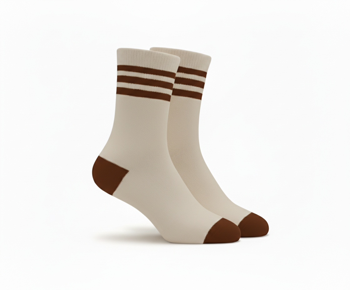 3Feathers Cotton High Ankle Sportive Socks for Men Free Size Fits 40-46
