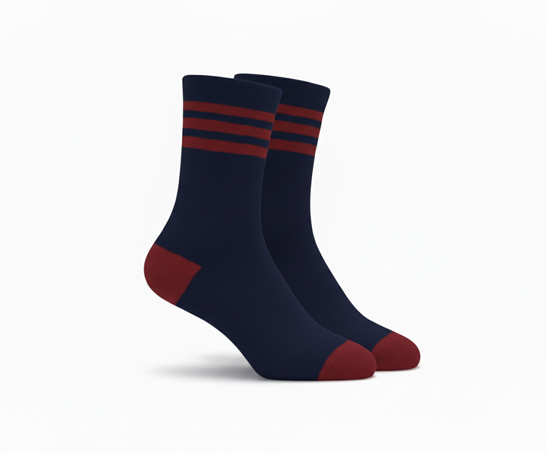 3Feathers Cotton High Ankle Sportive Socks for Men Free Size Fits 40-46