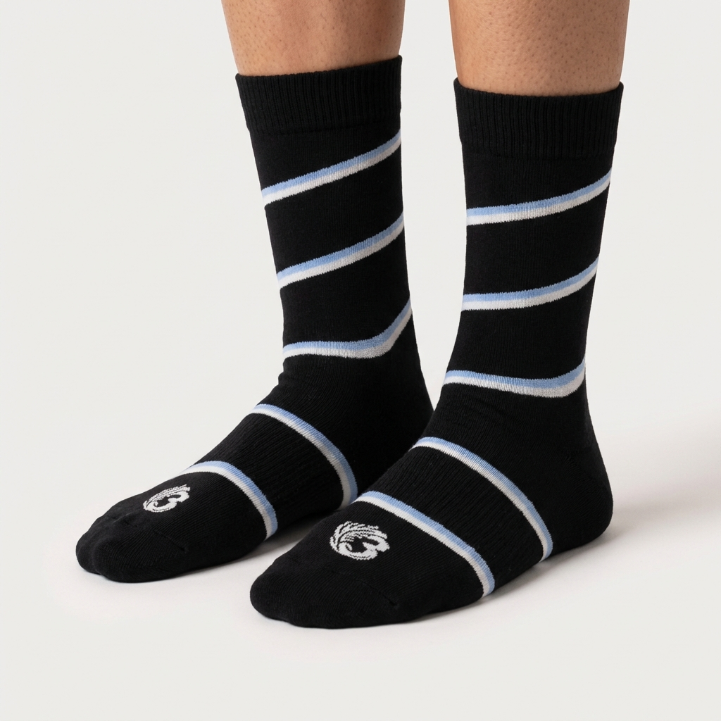 Men’s Classic Long Cotton Socks – Half Terry Cushion